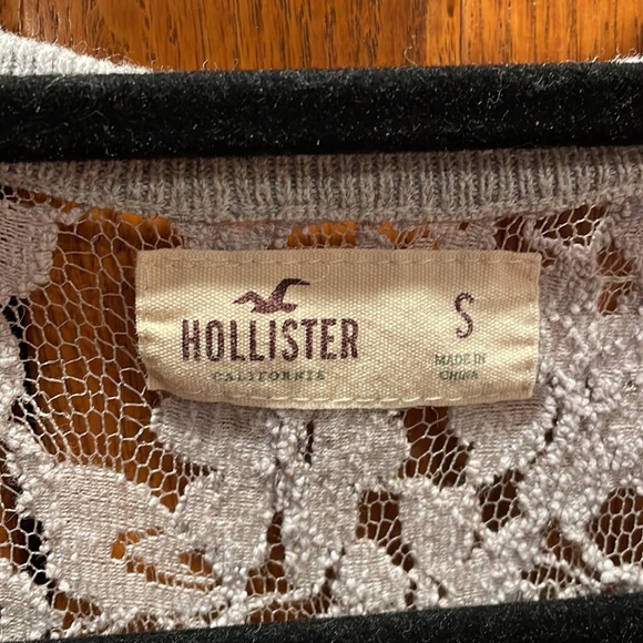Hollister size S three quarter length cardigan with lace back - Picture 3 of 4